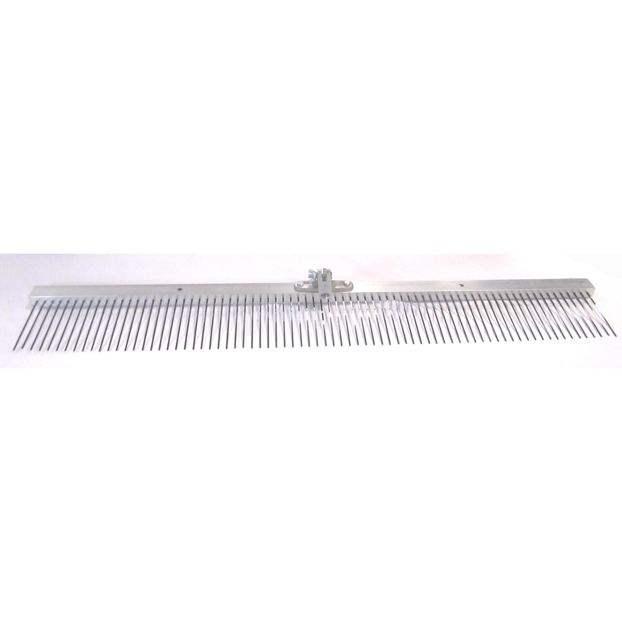 Marshalltown Flat Wire Texture Broom - 48in., 1in. Spacing, Steel Tines, Model# 14864
